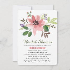 Romantiska vattenfärgsblommor | MÖHIPPA Inbjudningar