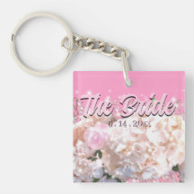 Romantiska vita snöre-vattenområden rosa ros Bride