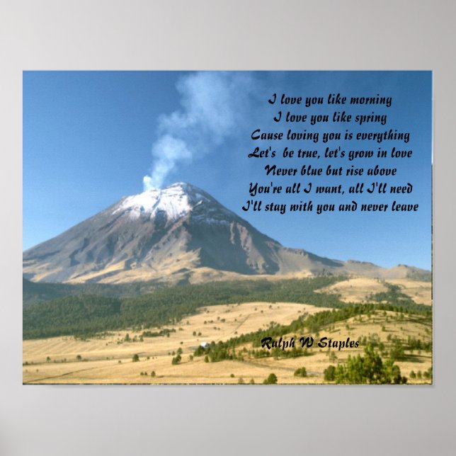 Romantiska vykort poster (Framsidan)