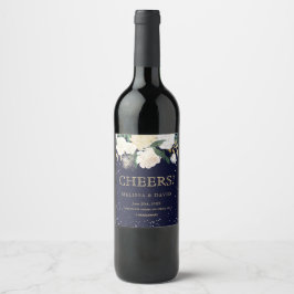 Romantiska Winter Vin-etiketter Vinflaska Etikett