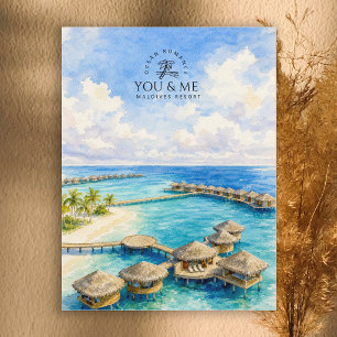 Romantiska You & Me Maldives Resort, Maldives Resa Vykort