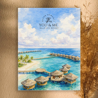 Romantiska You & Me Maldives Resort, Maldives Resa Vykort