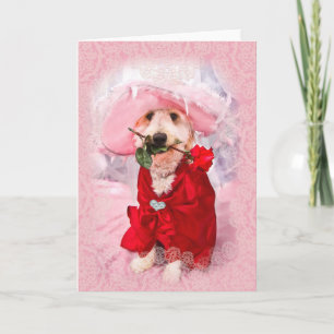 Romantiskt anteckningskort - Golden Doodle