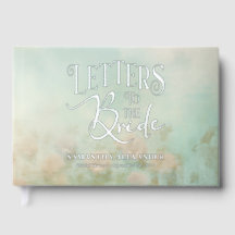 Romantiskt blomsterbrev till bruden Elegant modern