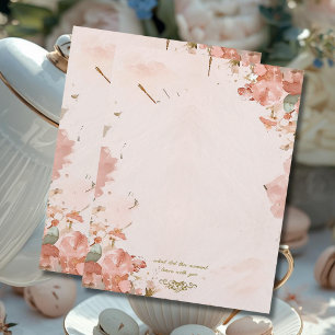 Romantiskt brevpapper med blomsterhuvud Summer Mem