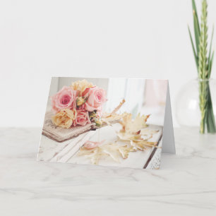 Romantiskt Bröllop-kort - på din stora dag Kort