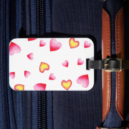 Romantiskt Cute Red Heart Bagagebricka