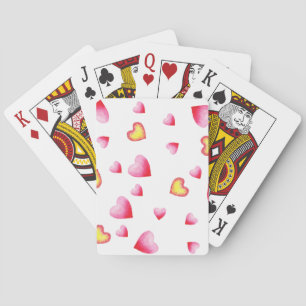 Romantiskt Cute Red Heart Casinokort