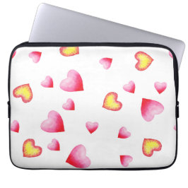 Romantiskt Cute Red Heart Laptop Fodral