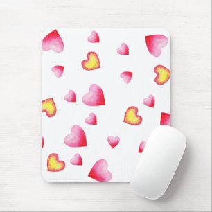 Romantiskt Cute Red Heart Musmatta