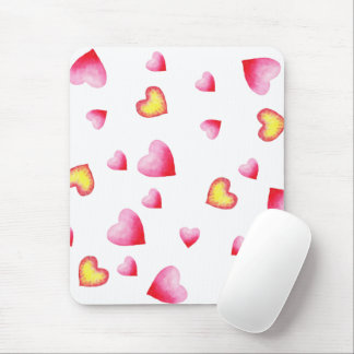 Romantiskt Cute Red Heart Musmatta