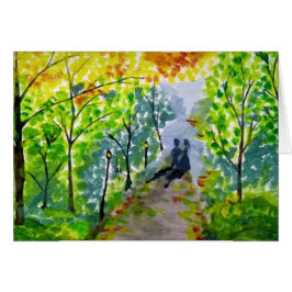 Romantiskt eftermiddagskort av Rashmi Hälsningskort