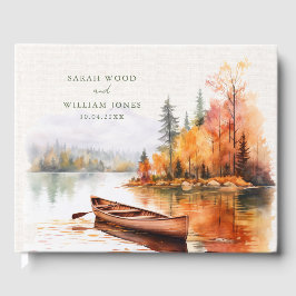 Romantiskt fall sjö och Bröllop Guest Bok