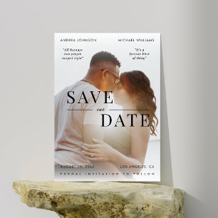 Romantiskt filmplakat 2 citat foto bröllop spara datumet