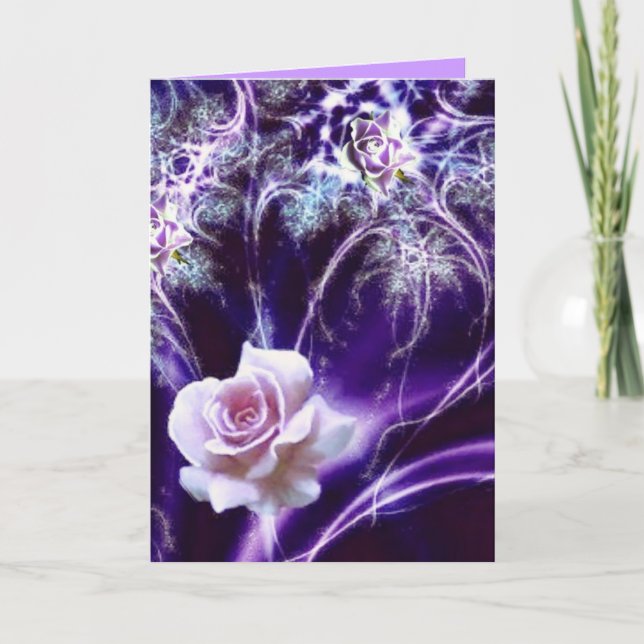 Romantiskt födelsedagkort kort (Framsida)