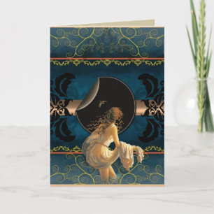 Romantiskt födelsedagskort - Kvinnor i Vatten Kort