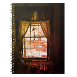 Romantiskt fönster anteckningsbok