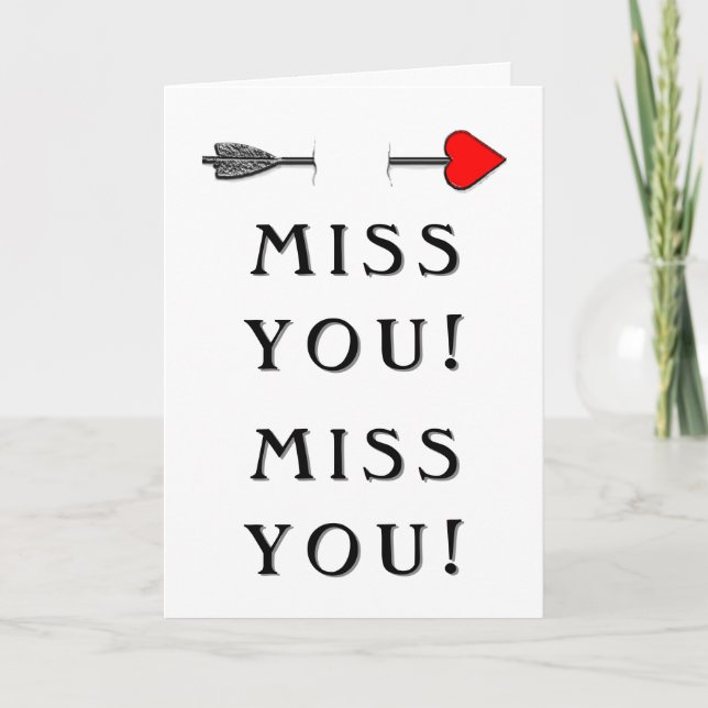 Romantiskt förhållande mellan Valentine och avstån Kort (Framsida)