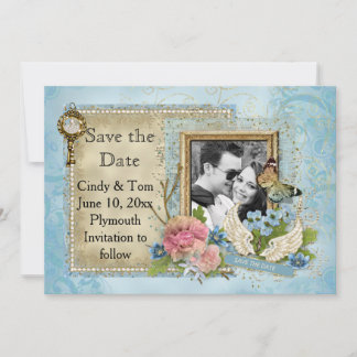 Romantiskt foto Spara datum Spara Datumet