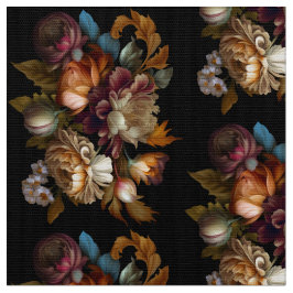 Romantiskt "gammaldags" blommönster tyg