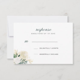 Romantiskt glitter rosbröllopssvar inbjudningar