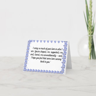 Romantiskt hälsningskort | Hjärtfilt kort för make