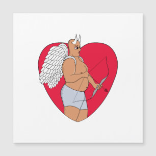 Romantiskt hjärta med en ovanlig Cupid