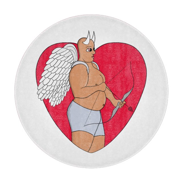 Romantiskt hjärta med ovanlig cupid (Framsidan)