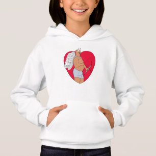 Romantiskt hjärta med ovanlig cupid t shirt