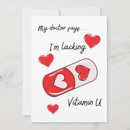 Romantiskt Kärlek-kort för alla hjärtans dag - red Inbjudningar