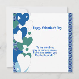 Romantiskt Kärlek-kort för svepande hjärt-Valentin