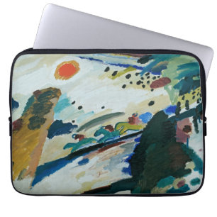 Romantiskt landskap av Wassily Kandinsky Laptop Fodral