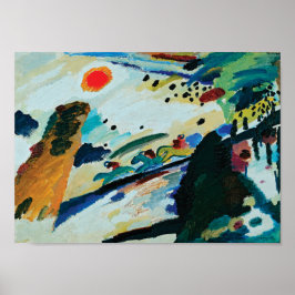 Romantiskt landskap av Wassily Kandinsky Poster