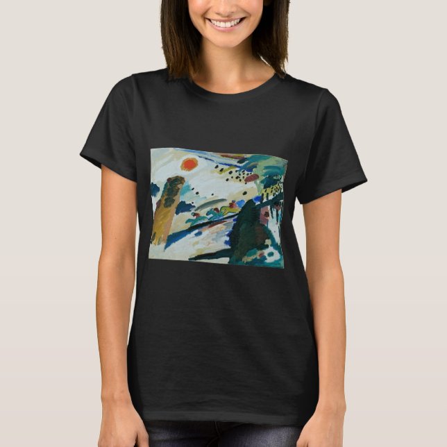 Romantiskt landskap av Wassily Kandinsky Tee Shirt (Framsida)