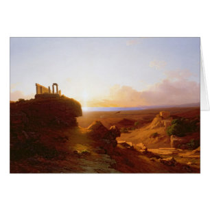 Romantiskt liggande, 1860 hälsningskort