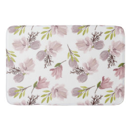 Romantiskt matchande blommönster vattenfärgsgir badrumsmatta