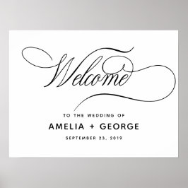 Romantiskt Modern Calligraphy Typography-skript Poster