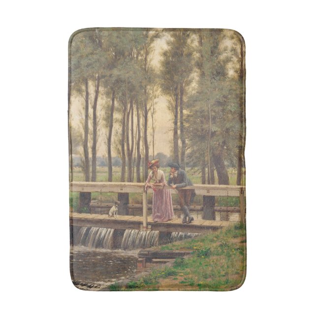 Romantiskt möte i Ställe (av Edmund Blair Leighton Badrumsmatta (Framsidan (Vertikal))