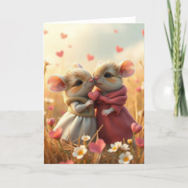 Romantiskt muskort tack kort