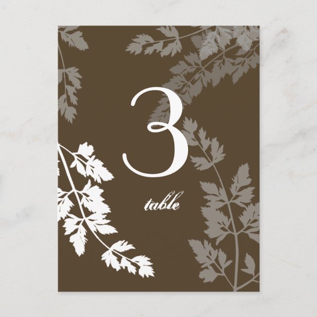 Romantiskt naturkort/ Bord-kort Vykort (Framsida)