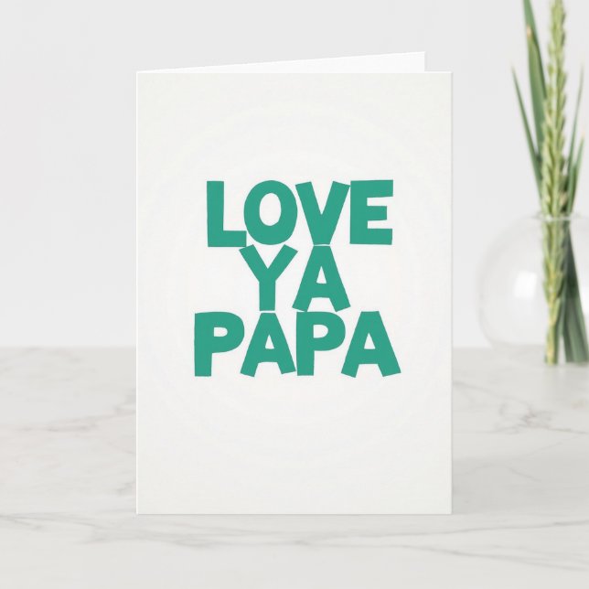 Romantiskt Pappakort Kort (Framsida)