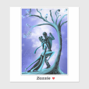 Romantiskt par Dance Tango Sticker Klistermärken