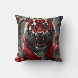 Romantiskt par & granatäpple Tiger Kudde
