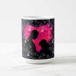 Romantiskt par Kaffe Mugg - bästa gåva till partne