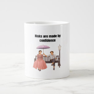 Romantiskt par kärlek mugh jumbo mugg