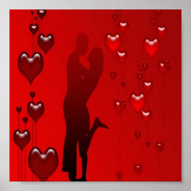 Romantiskt par poster (Framsidan)