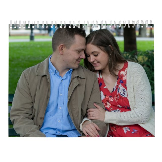 Romantiskt par Sitta Stäng tillsammans Kalender (Baksida)