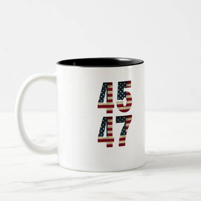 romantiskt partikum, kärlek silhuette, vattenfärg  Två-Tonad mugg (Vänster)