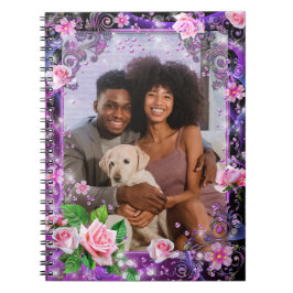 Romantiskt personligt spiralhäfte anteckningsbok