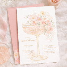 Romantiskt Prosecco & Blommor Bröllopsdusch